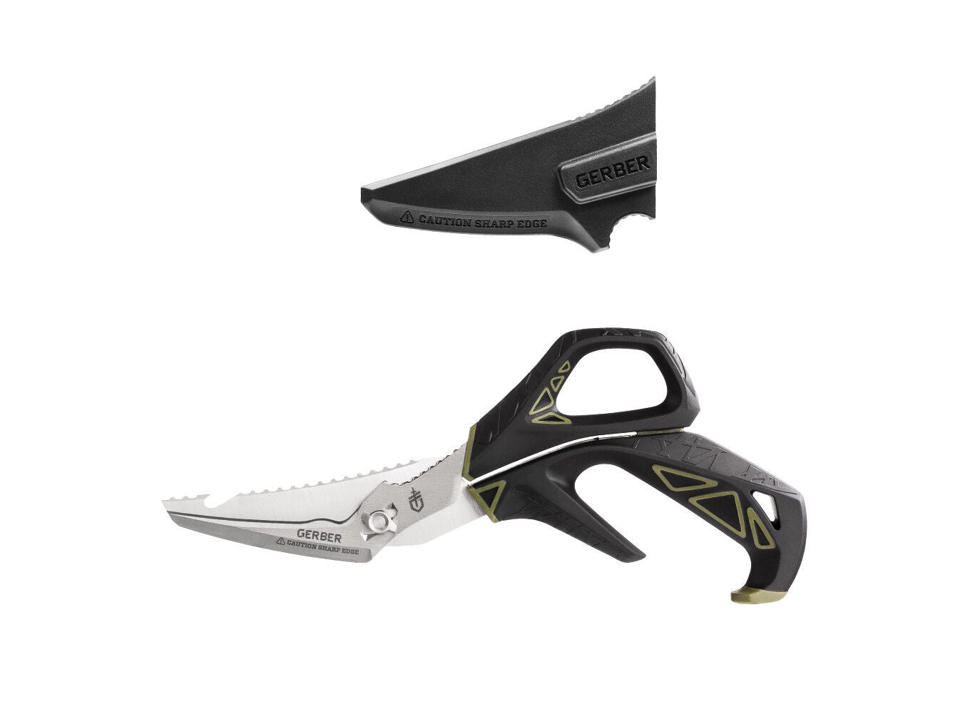 GERBER Take-A-Part Forbici Da Pesca Multiuso - Con Guaina, Per Pulire Ami E Squamare