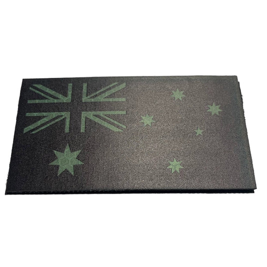 TAS Australia Flag Reflective Patch Black and Green