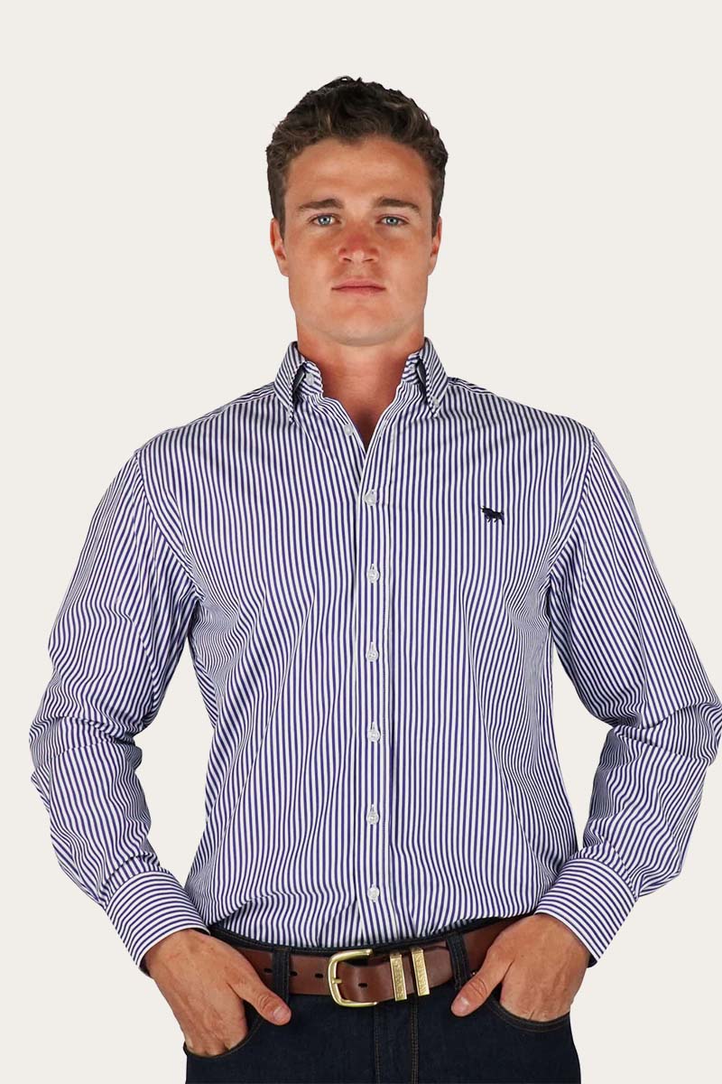 Load image into Gallery viewer, Ringers Western Birdsville Mens Semi Fitted Stripe Shirt
