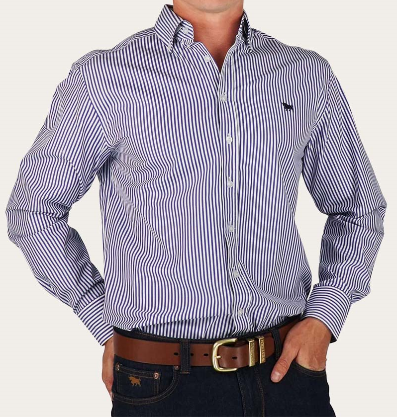 Load image into Gallery viewer, Ringers Western Birdsville Mens Semi Fitted Stripe Shirt
