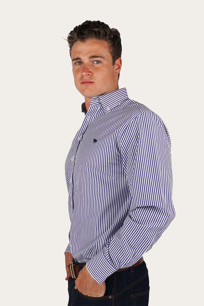Load image into Gallery viewer, Ringers Western Birdsville Mens Semi Fitted Stripe Shirt
