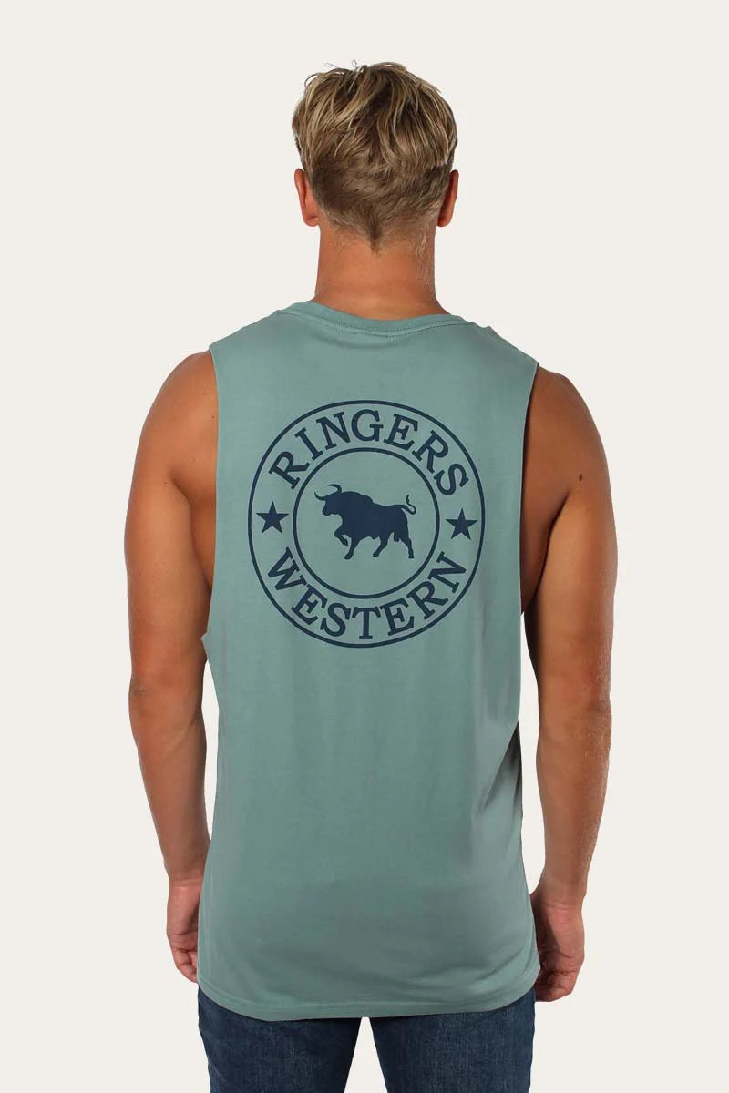 Load image into Gallery viewer, Ringers Western Signature Bull Mens Muscle Tank
