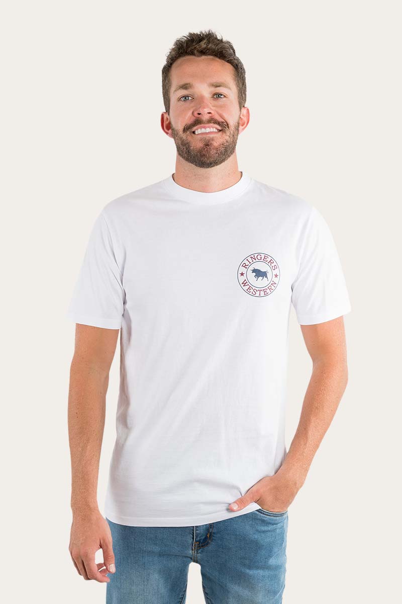 Load image into Gallery viewer, Ringers Western Signature Bull Mens Loose T-Shirt

