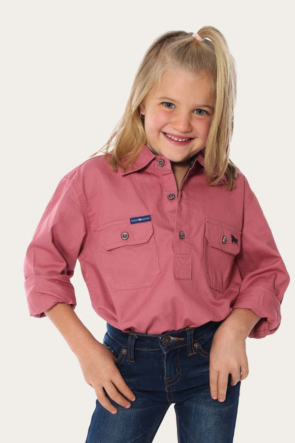Ringers Western Ord River Kids Half Button Kids Work Shirt