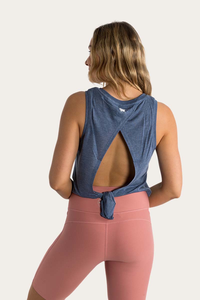 Load image into Gallery viewer, Ringers Western Sidney Womens Cropped Tie Tank
