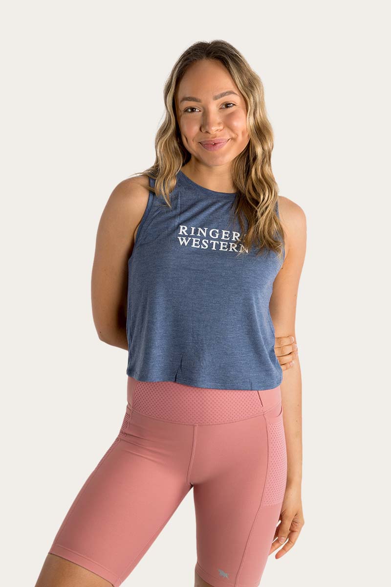 Load image into Gallery viewer, Ringers Western Sidney Womens Cropped Tie Tank
