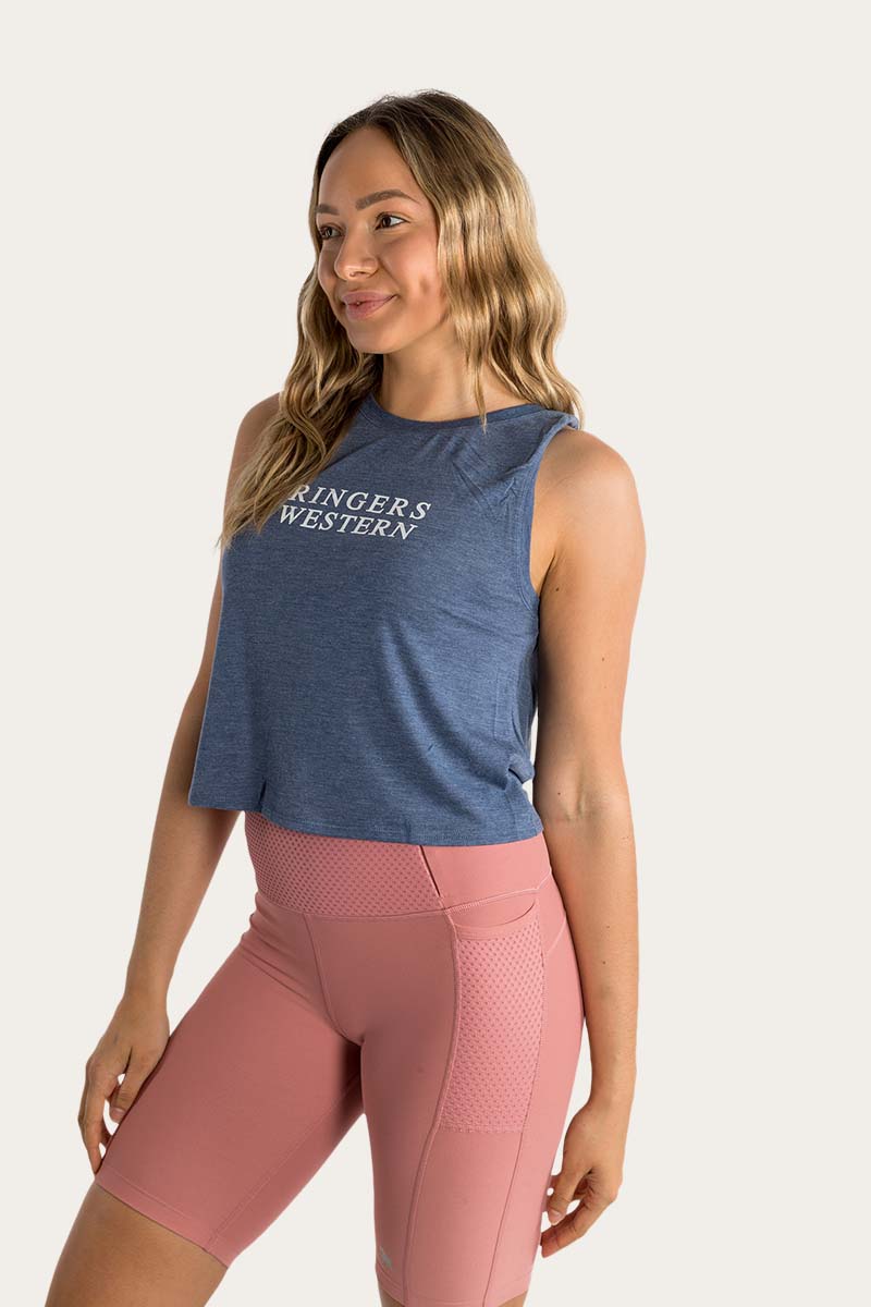 Load image into Gallery viewer, Ringers Western Sidney Womens Cropped Tie Tank
