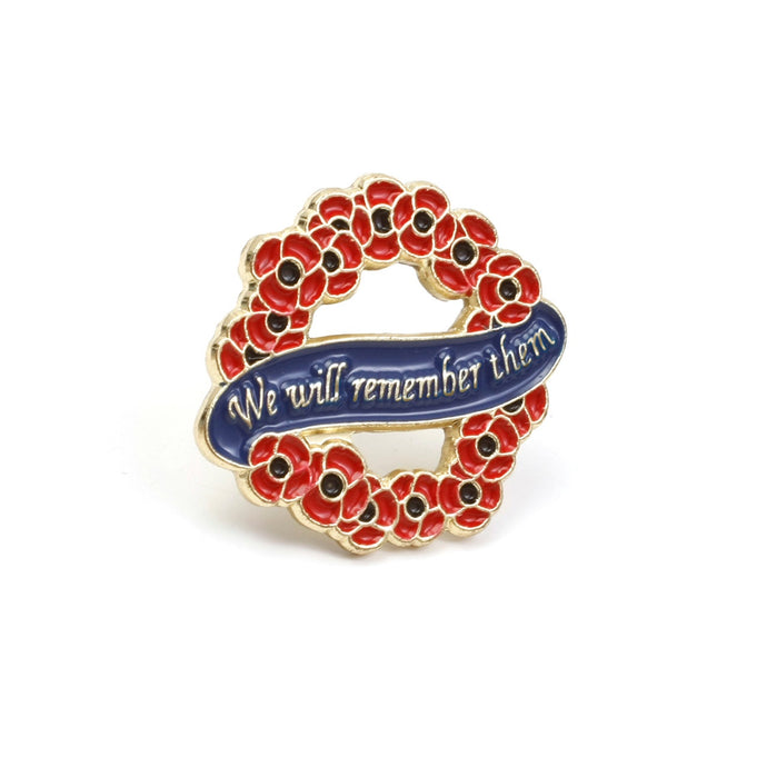 Wreath Poppy Badge