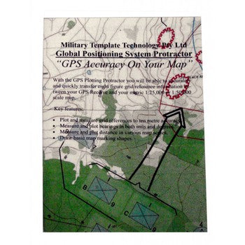 Load image into Gallery viewer, Military Template Technology GPS Plotting Protractor

