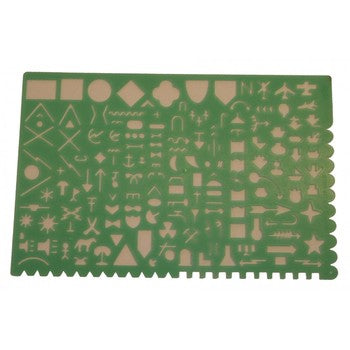 Military Template Technology Warfighting Symbology Stencil