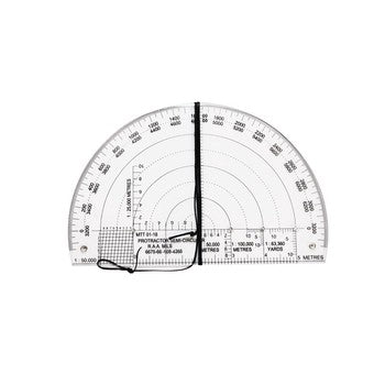 Military Template Technology 6in RAA Semi Circle Protractor