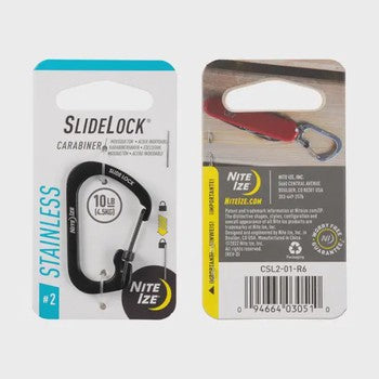 Load image into Gallery viewer, Nite Ize SlideLock Carabiner Stainless Steel
