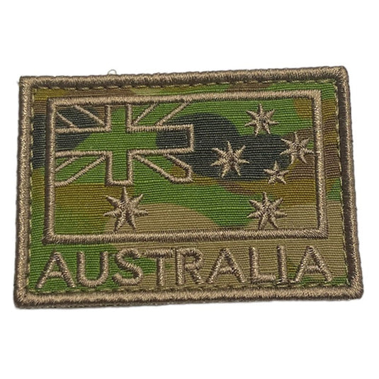 Australian Flag Embroidered Patch - Multicam