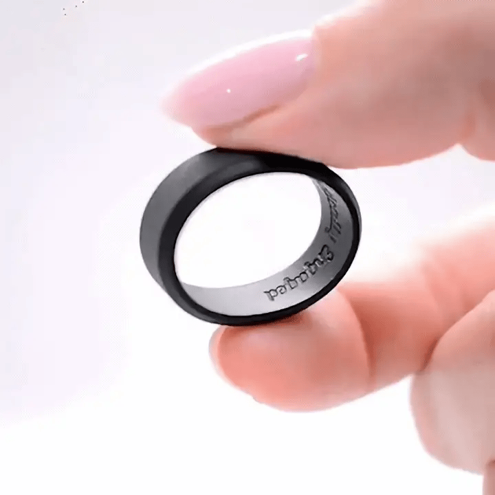 Wide Beveled Ring (Silicone)