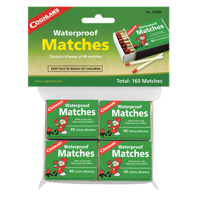 Coghlans Waterproof Matches 4 pack
