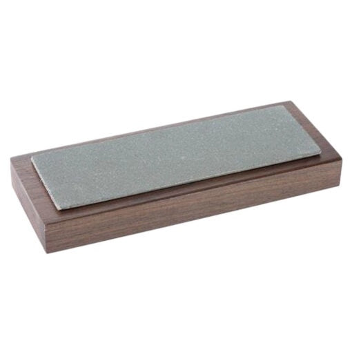 Diamond Bench Stone 1IN x 4IN Fine Stone on a Walnut Pedestal No Groove